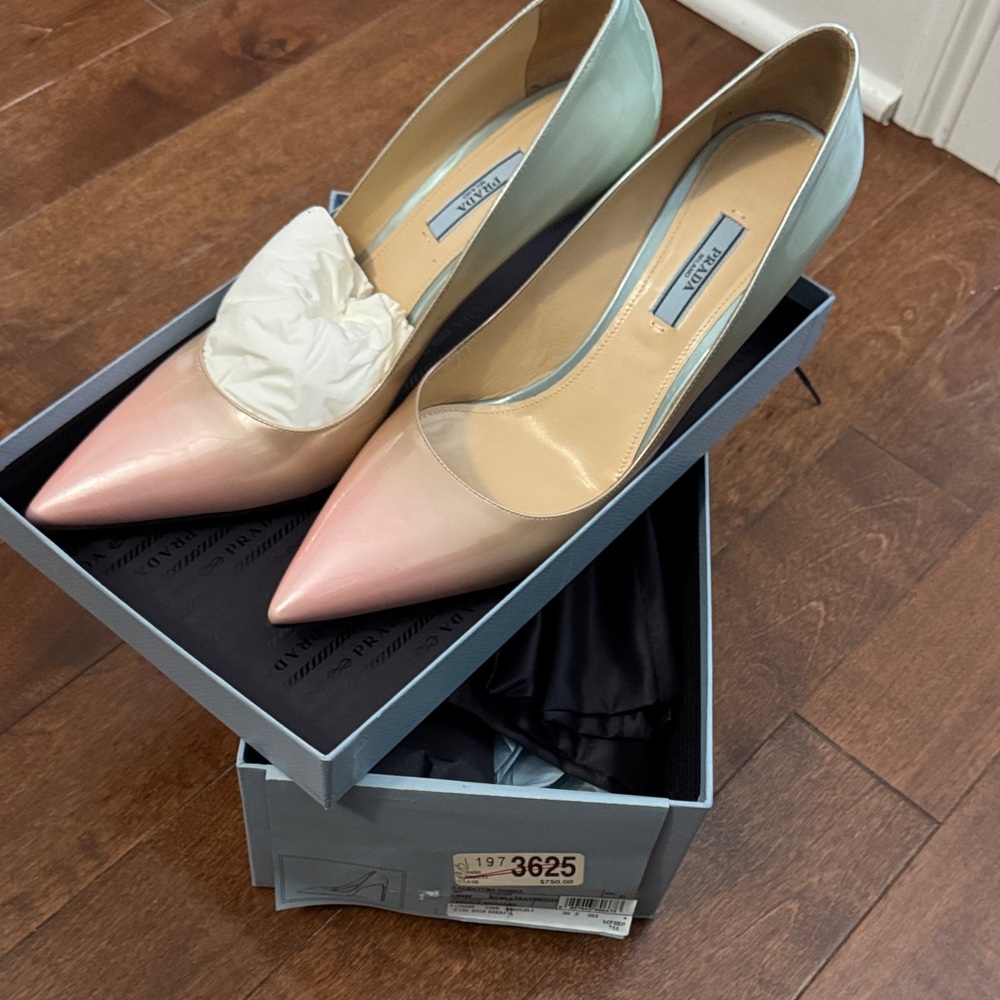 Prada multi color pumps